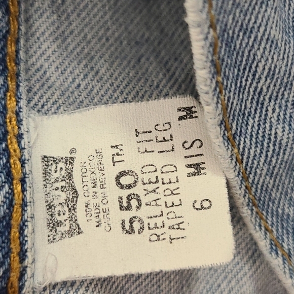Y2K‎ LEVI'S 550 Relaxed Fit Tapered Leg Sz 6 - Picture 3 of 5